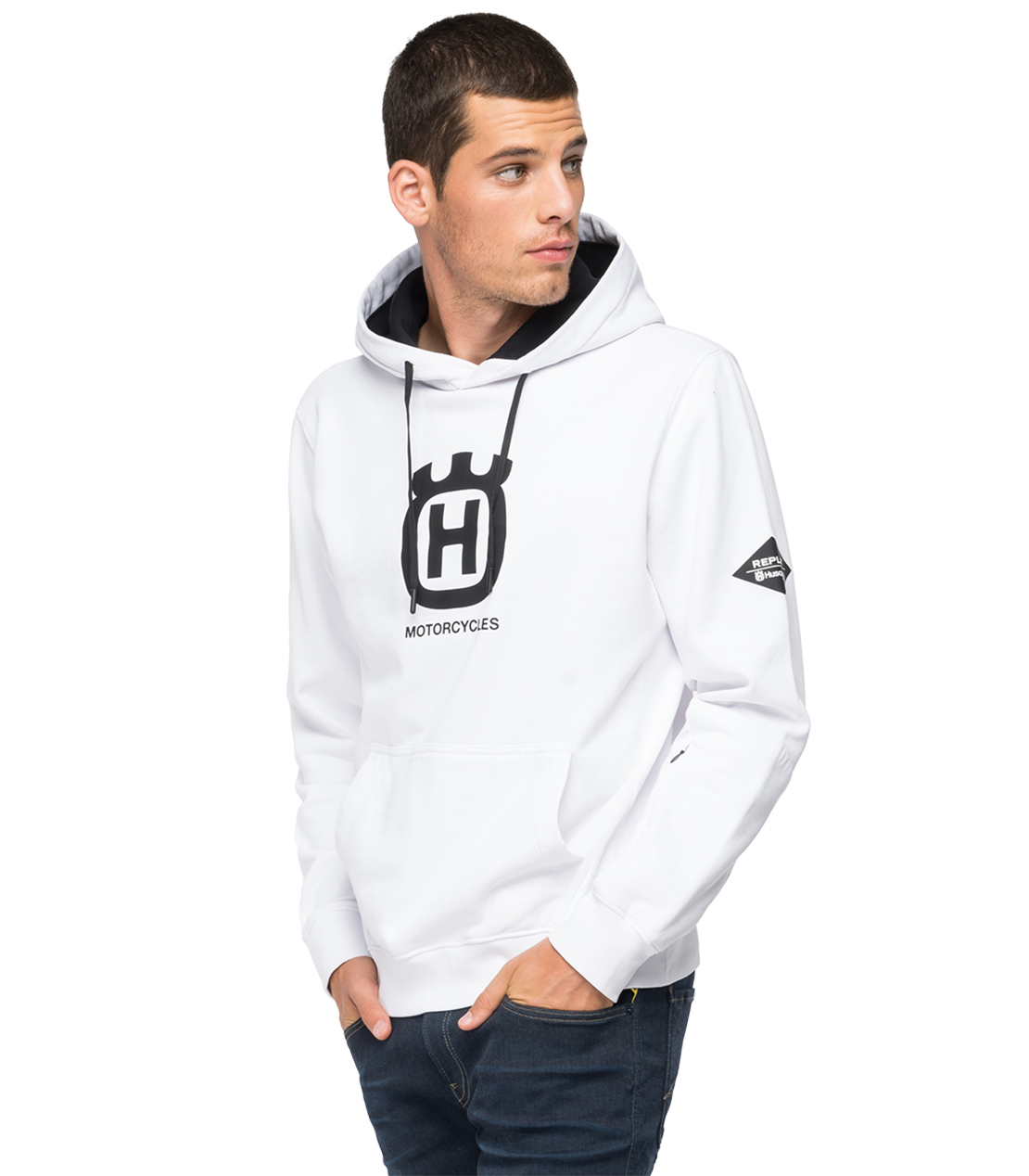 フーディー REPLAY FOR HUSQVARNA 詳細画像 ホワイト 3